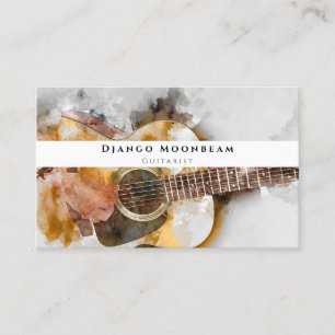 Professional Guitarist and Guitar Music Teacher Business Card