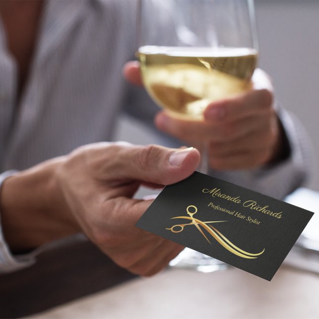 Professional Hair Stylist Business Card (Creator Uploaded)