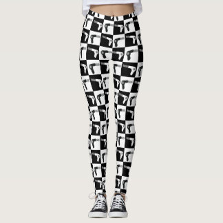 Professional Hair Stylist Pattern w Blow Dryer Leggings