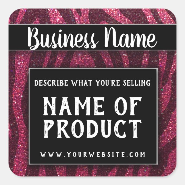 Professional Handmade Business Product Labels (Front)