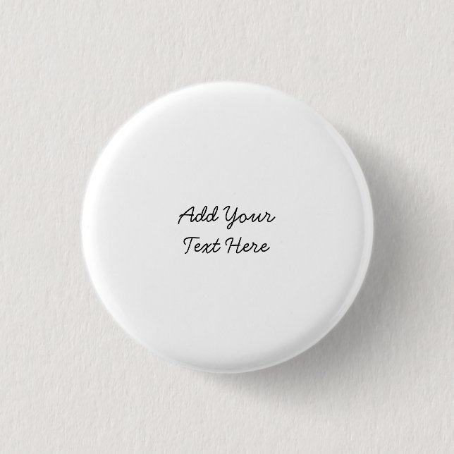 Professional handwriting add text modern 3 cm round badge (Front)