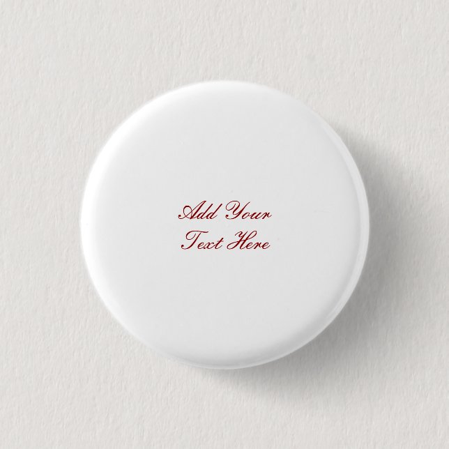 Professional handwriting add text modern 3 cm round badge (Front)