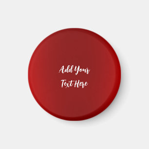 Professional handwriting add text modern red magnet