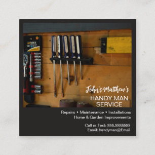 Professional Handyman Business Card Template