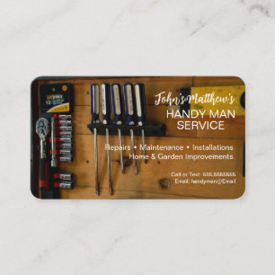 Professional Handyman Business Card Template
