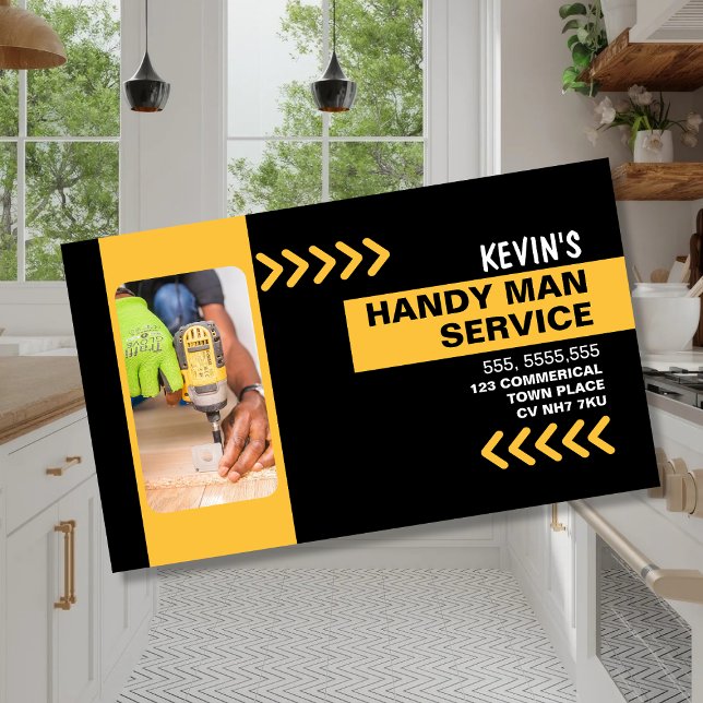 Professional Handyman Business Card Template (Creator Uploaded)