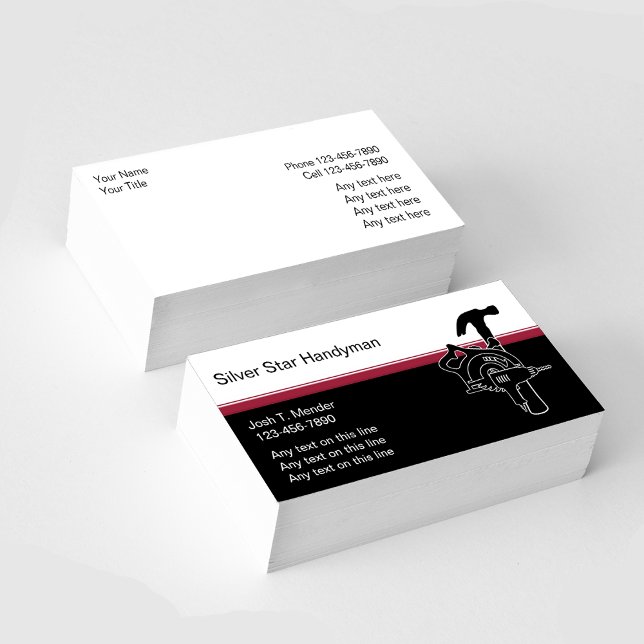Professional Handyman Business Cards (Creator Uploaded)