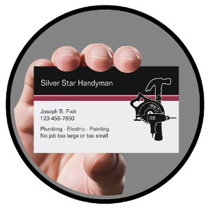 Professional Handyman Business Cards