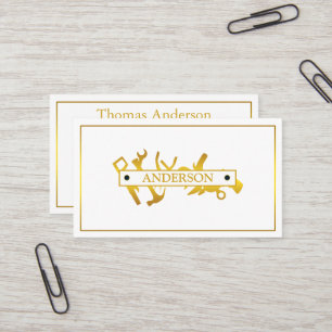 Professional Handyman Home Repair Business Custom Business Card
