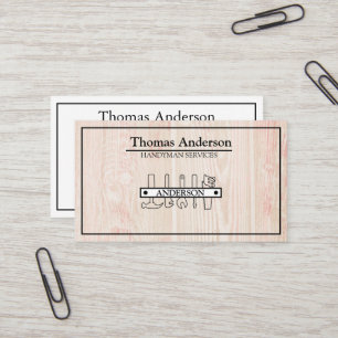 Professional Handyman Home Repair Business Custom  Card