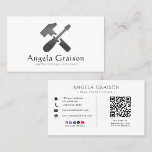 Professional Handyman    Modern Home  Business Card