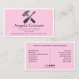 Professional Handyman    Modern Home  Business Card