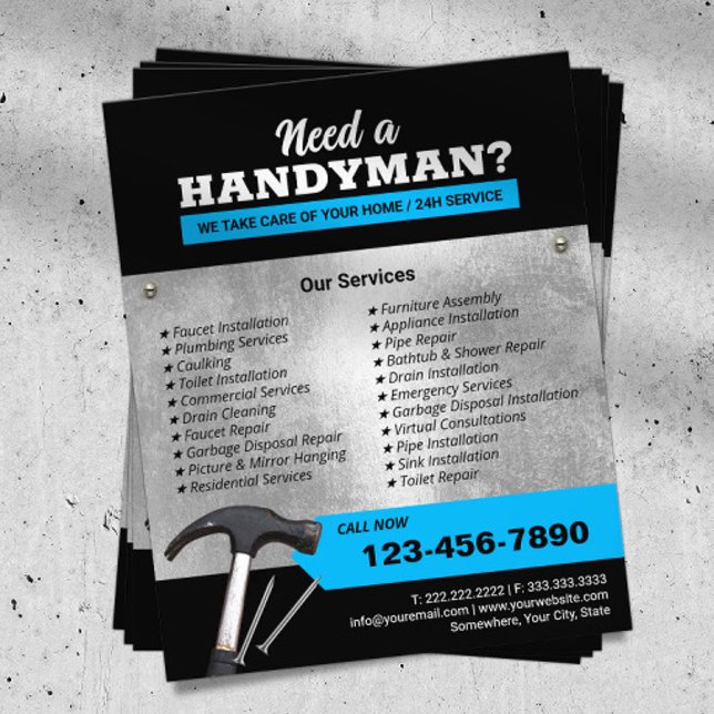 Professional Handyman Plumbing & Repair Service #2 Flyer (Creator Uploaded)