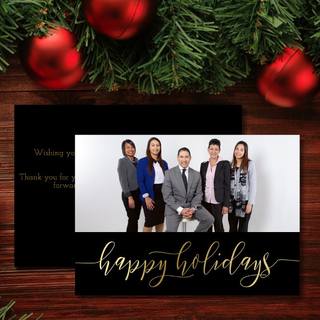 Professional Happy Holidays Business Holiday Card (Creator Uploaded)