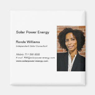 Professional HeadShot Business Card Magnet