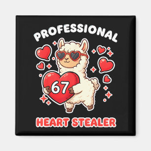 Professional Heart Stealer Valentines 67 Meme 6 7  Magnet