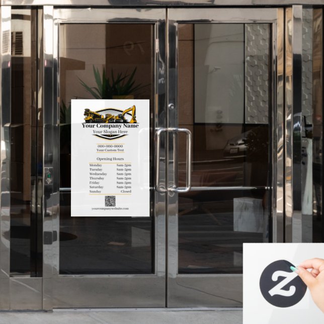Professional Heavy Equipment Construction Company (Office Door)