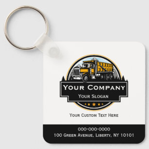 Professional Heavy Equipment Construction Company Key Ring