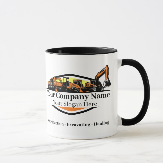 Professional Heavy Equipment Construction Company  Mug (Right)