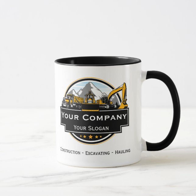Professional Heavy Equipment Construction Company  Mug (Right)