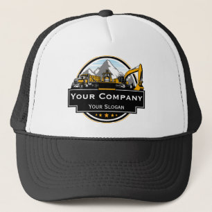 Professional Heavy Equipment Construction Company Trucker Hat