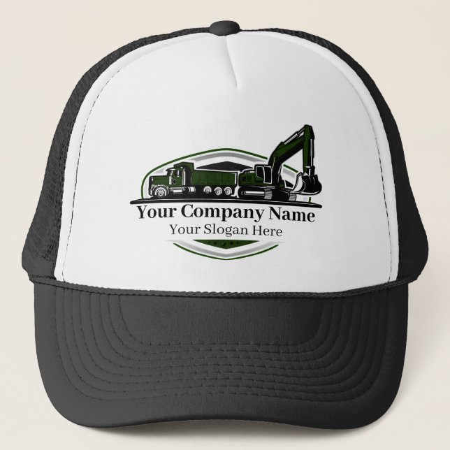 Professional Heavy Equipment Construction Company  Trucker Hat (Front)