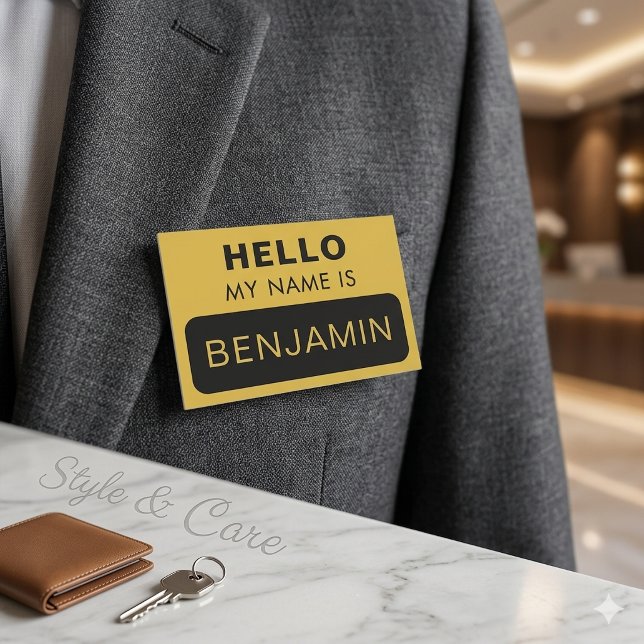 Professional Hello My Name Is Custom Name Tag (Professional Hello My Name Is Custom Name Tag)