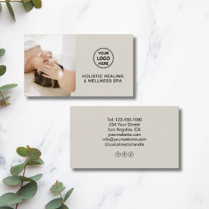 Professional Holistic Health Therapist Business Card