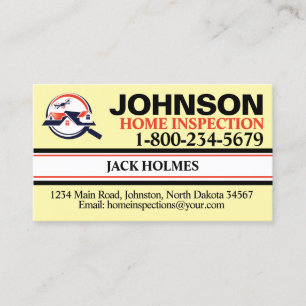 Professional Home Inspection Business Card