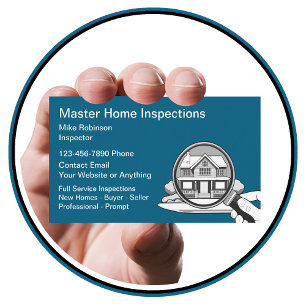 Professional Home Inspection Business Cards