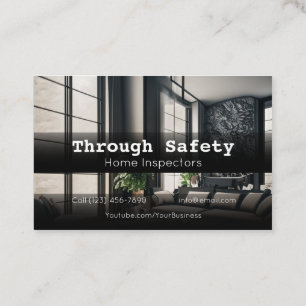 Professional Home Inspection Inspector Services Business Card