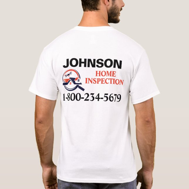Professional Home Inspection T-Shirt (Back)