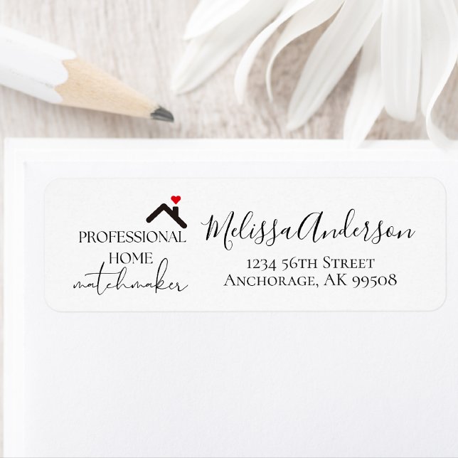 Professional Home Matchmaker Real Estate Address  (Real Estate Address Label)