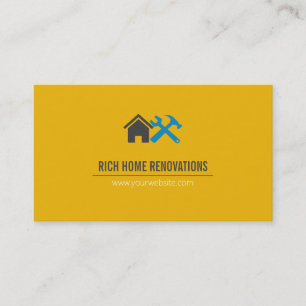 Professional Home Renovation Business Card