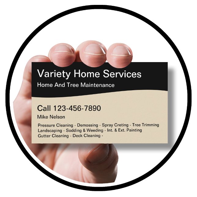 Professional Home Services Business Card (Creator Uploaded)