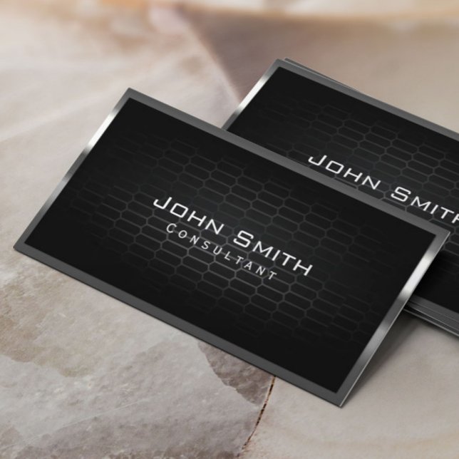 Professional Honeycomb Metal Cells Consultant Business Card (Creator Uploaded)