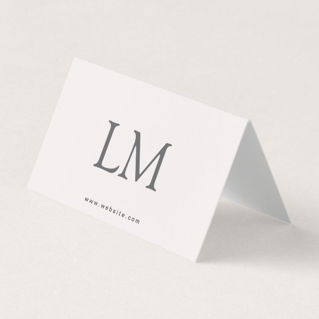 Professional Horizontal Folded Business Card (Front)