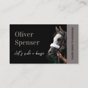Professional Horseback Riding Trainer Card
