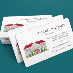 Professional House Caregiver Services Business Card