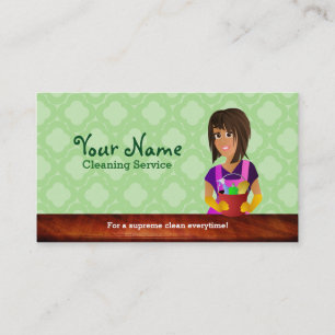 professional House cleaner business cards