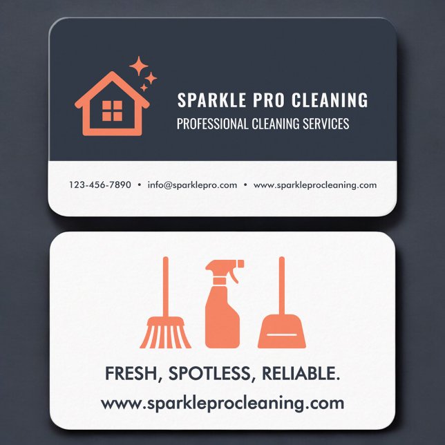 Professional House Cleaning Business Card (Creator Uploaded)