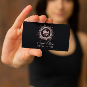 Professional House Cleaning Housekeeping Business Card