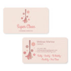 Professional House Cleaning Logo Retro Broom