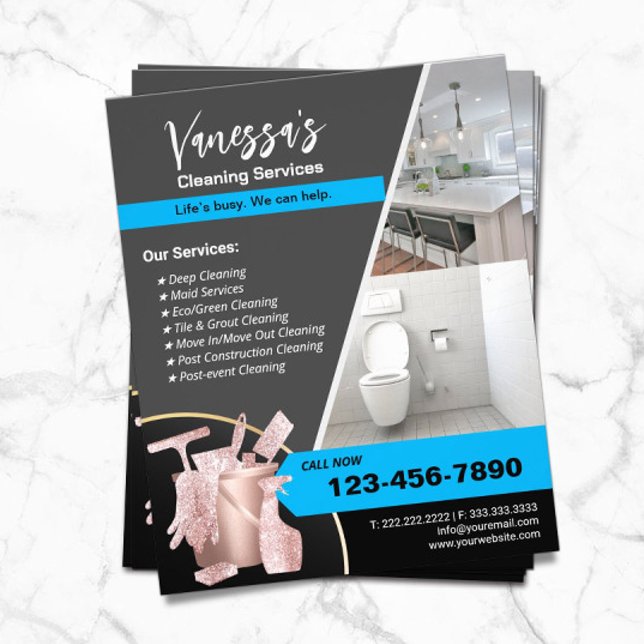 Professional House Cleaning Maid Service Flyer (Creator Uploaded)