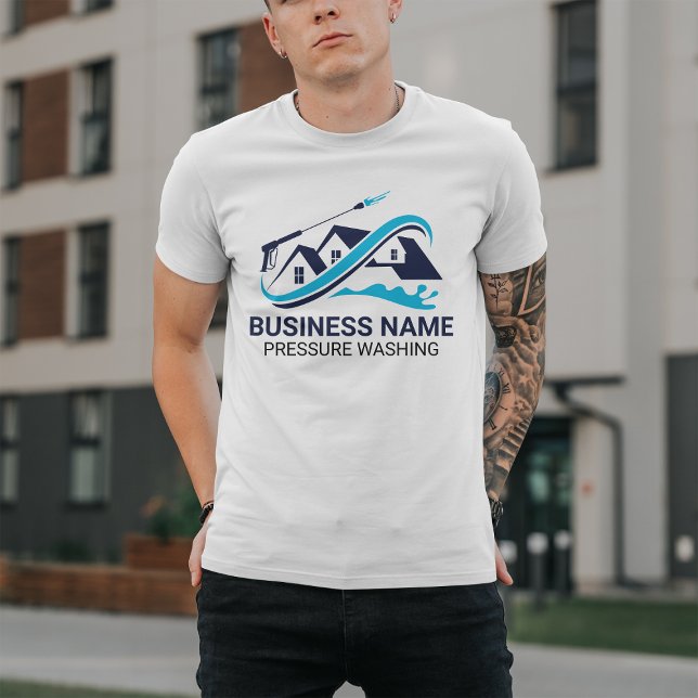 Professional House Cleaning Power Wash Navy Blue T-Shirt (Creator Uploaded)