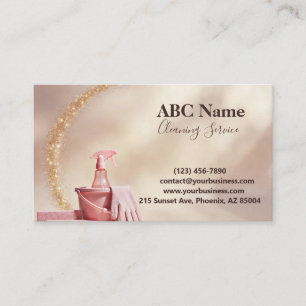 Professional House Cleaning Service Business Card