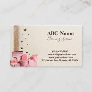 Professional House Cleaning Service Business Card