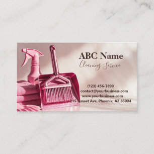 Professional House Cleaning Service Business Card