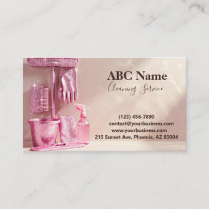 Professional House Cleaning Service Business Card