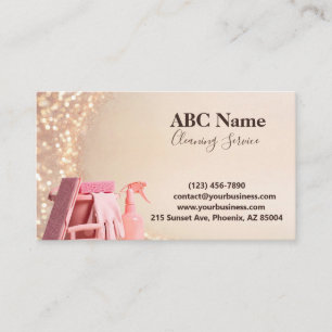 Professional House Cleaning Service Business Card